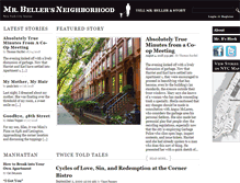 Tablet Screenshot of mrbellersneighborhood.com